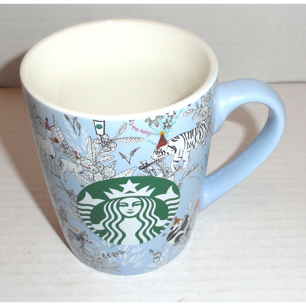 Starbucks Wild Zoo Animals Happy Birthday 10 Fl Oz Coffee Mug (2020)